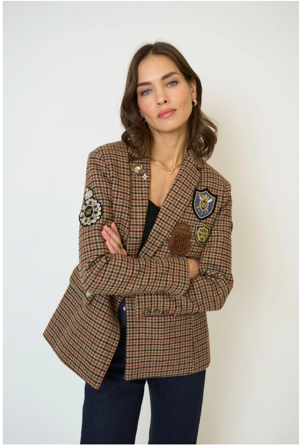 CENTRAL PARK WEST | RAVEN PATCH BLAZER | BROWN