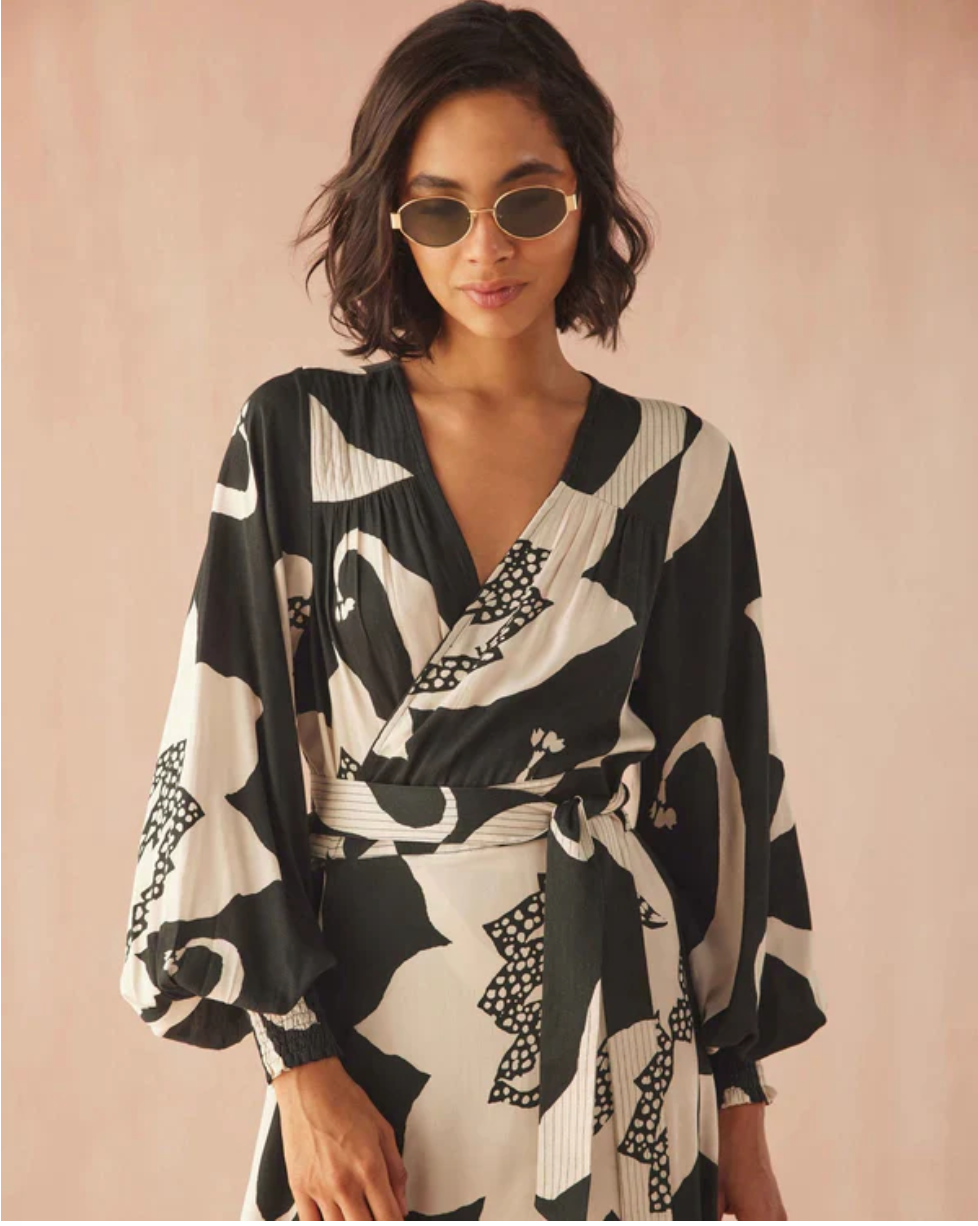 OMIKA | LORELEI WRAP DRESS | AUDREY NOCTURINE