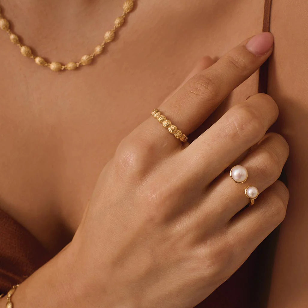 MURKANI | RIVIERA DOUBLE PEARL RING