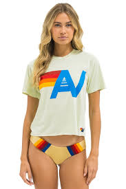 AVIATOR NATION | BOYFRIEND TEE | LIME