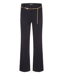 CAMBIO | FAWN PANT WITH GOLD CHAIN | BLACK