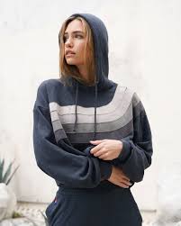 AVIATOR NATION | WAVE STRIPE PULLOVER | CHARCOAL