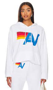 AVIATOR NATION | LOGO HOODIE | WHITE