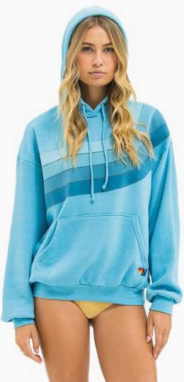 AVIATOR NATION | WAVE STRIPE 4 PULLOVER | AQUA