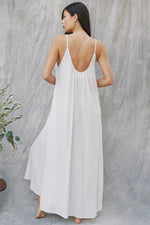 9SEED | TULUM LOW BACK MAXI | WHITE