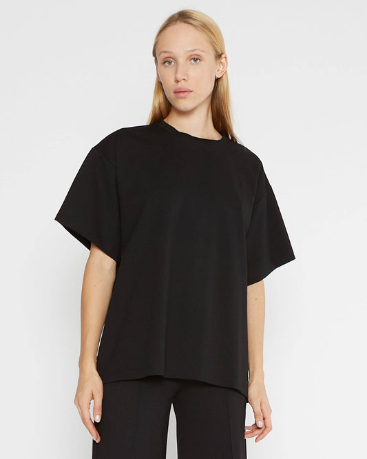 RIPLEY RADER/ Ponte Knit Big Shirt/Black