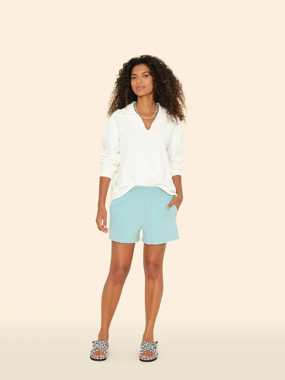 XIRENA | SHAWN SWEATSHORT | RAINDROP