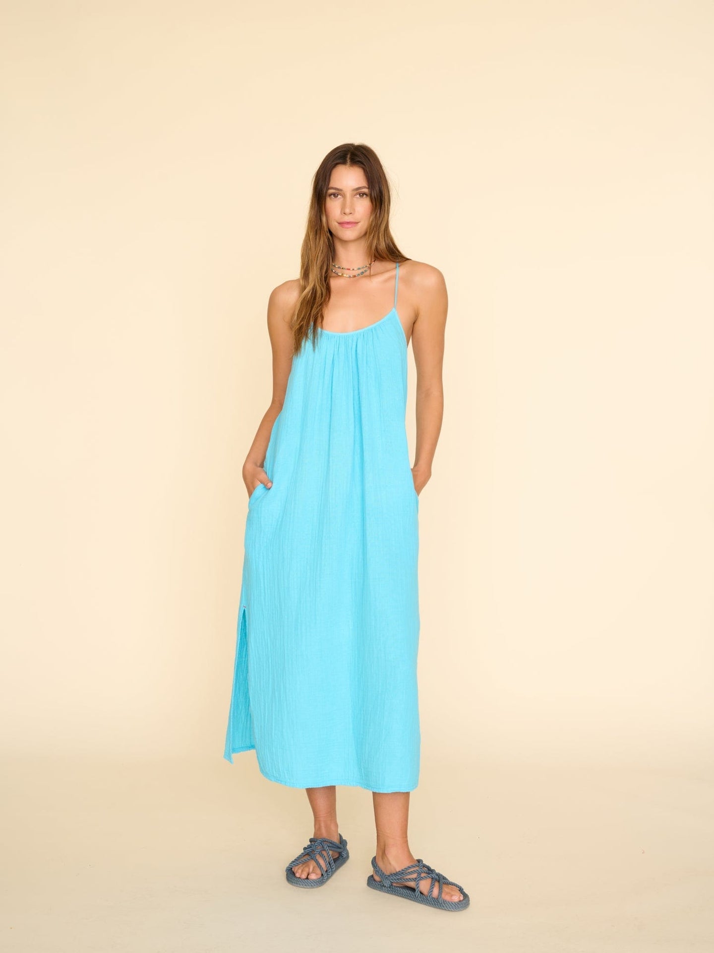 xirena dress Xirena Women's Talia T-Back Midi-Dress - Sea Star