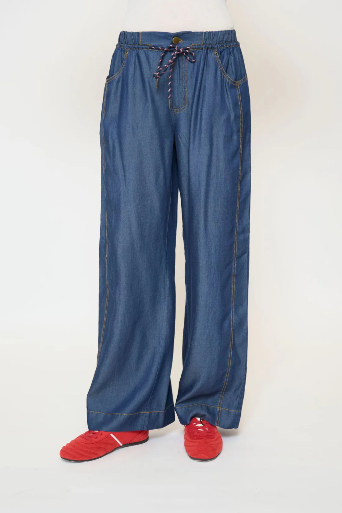 CPW | QUINN DRAWCORD TENCEL PANT | DENIM