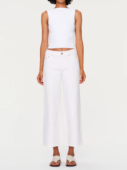 DL1961 | HEPBURN WIDE LEG | WHITE