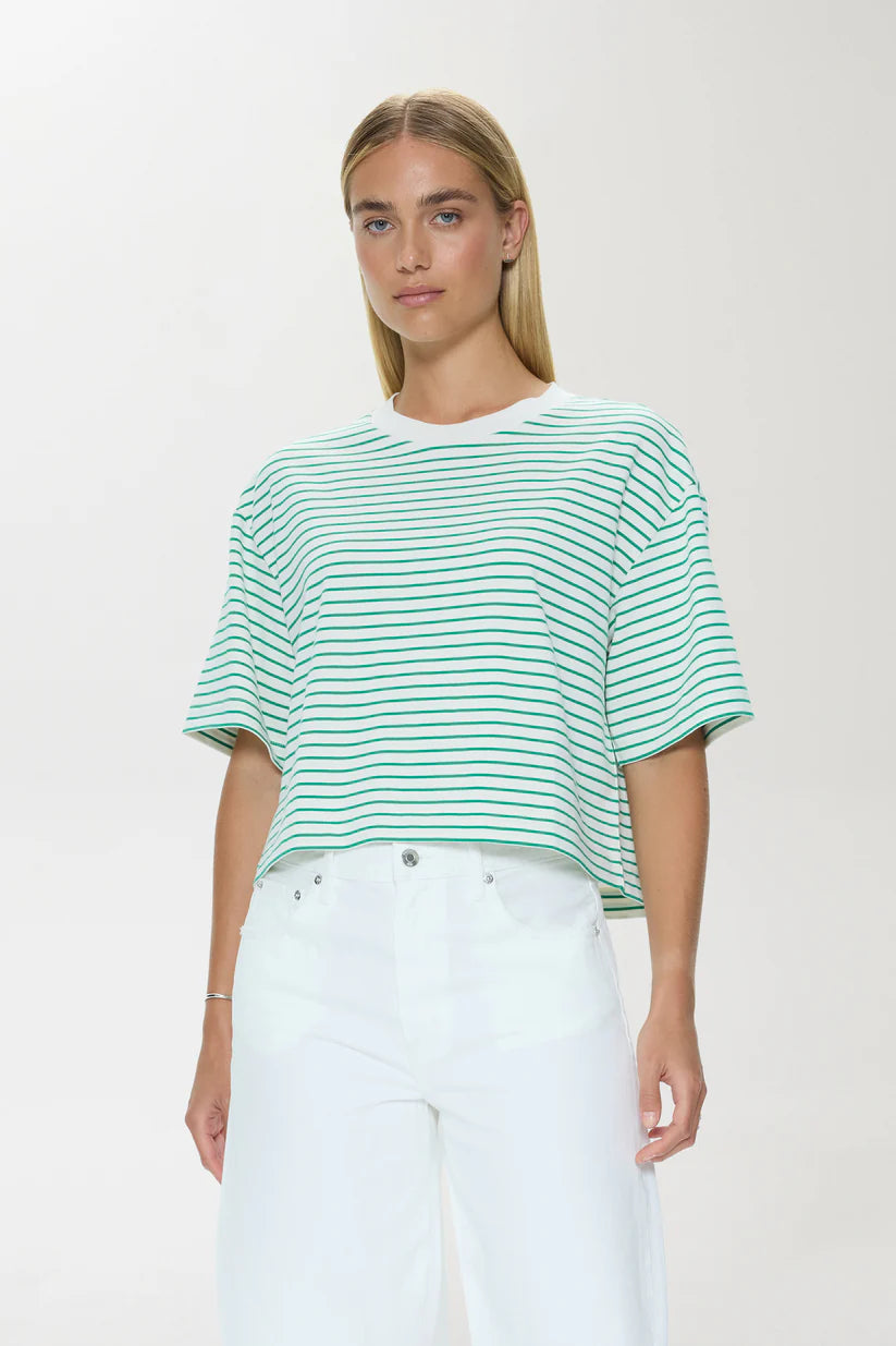 PISTOLA | MAE TEE | VERT STRIPE