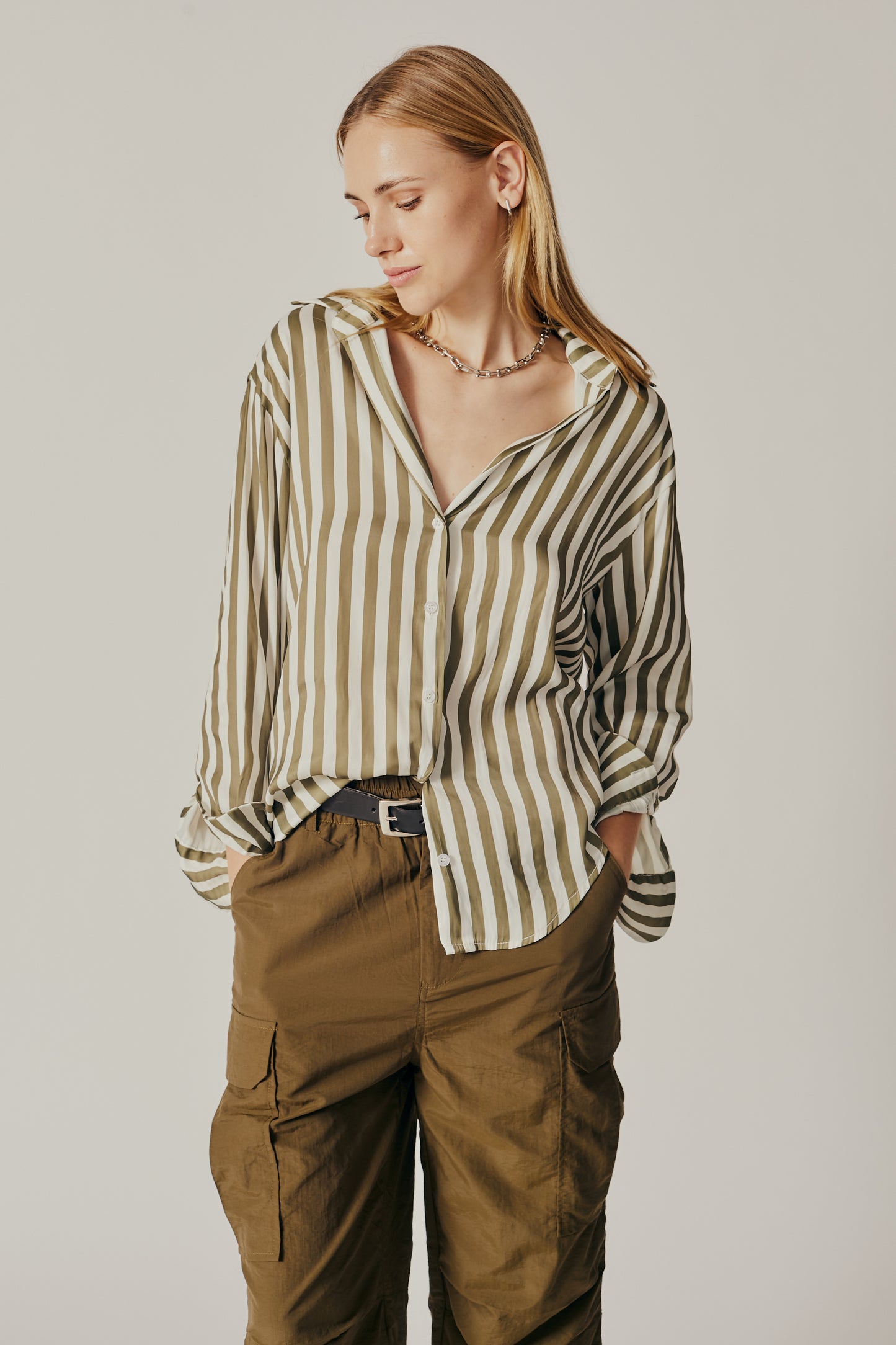 Déluc/ Lamium Shirt/ Striped Blue