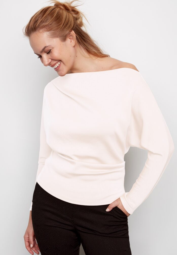 I Love Tyler Madison/ Demi Butter Cowlneck Dolman Top