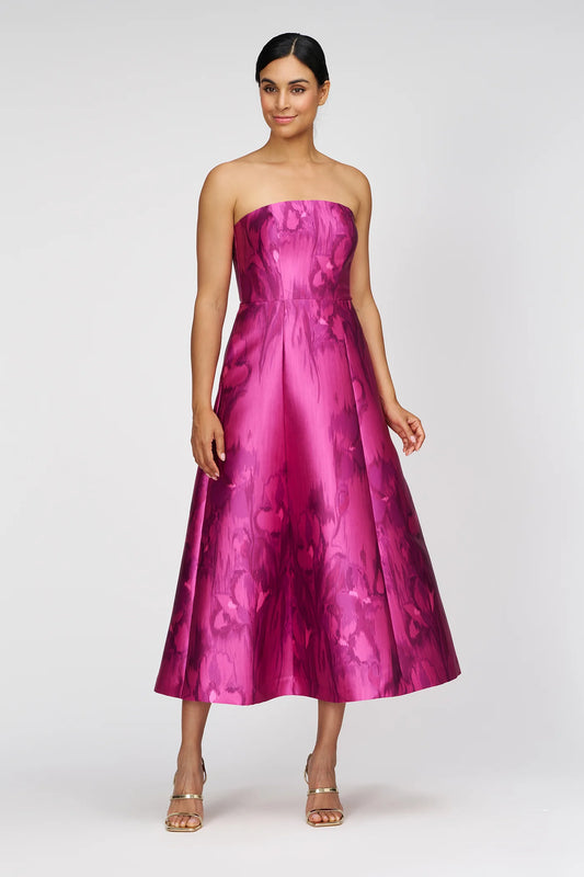 KAY UNGER | NATALIE TEA DRESS | VIVID BERRY