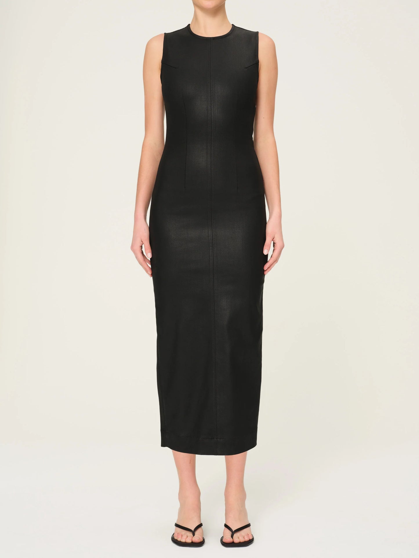 DL 1961/ Esme Dress Midi/ Black Coated