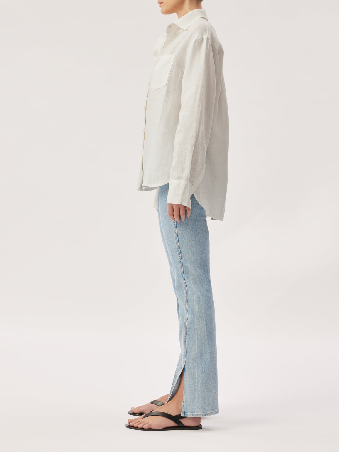 DL1961 | Faye Linen Shirt | White