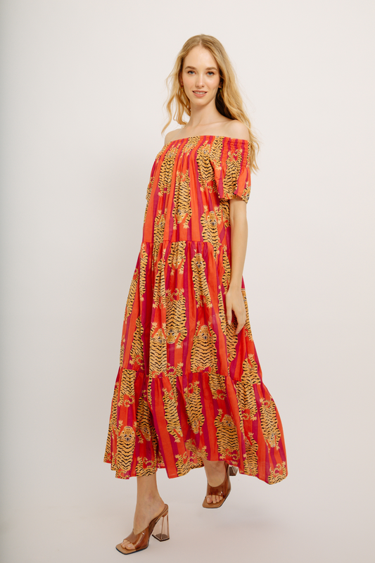 Guadalupe | Momposina Dress | Tibet Orange