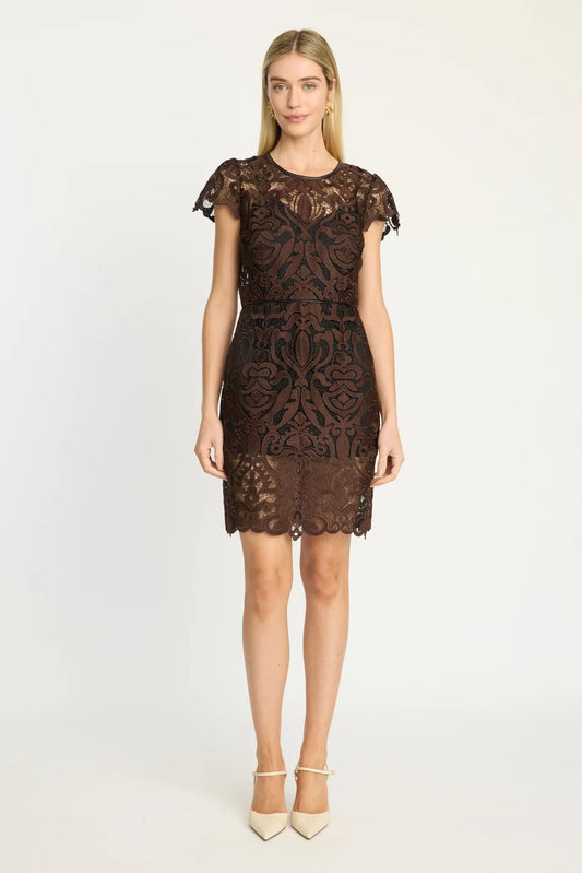 CABALLERO | VANNA DRESS | BROWN BLACK