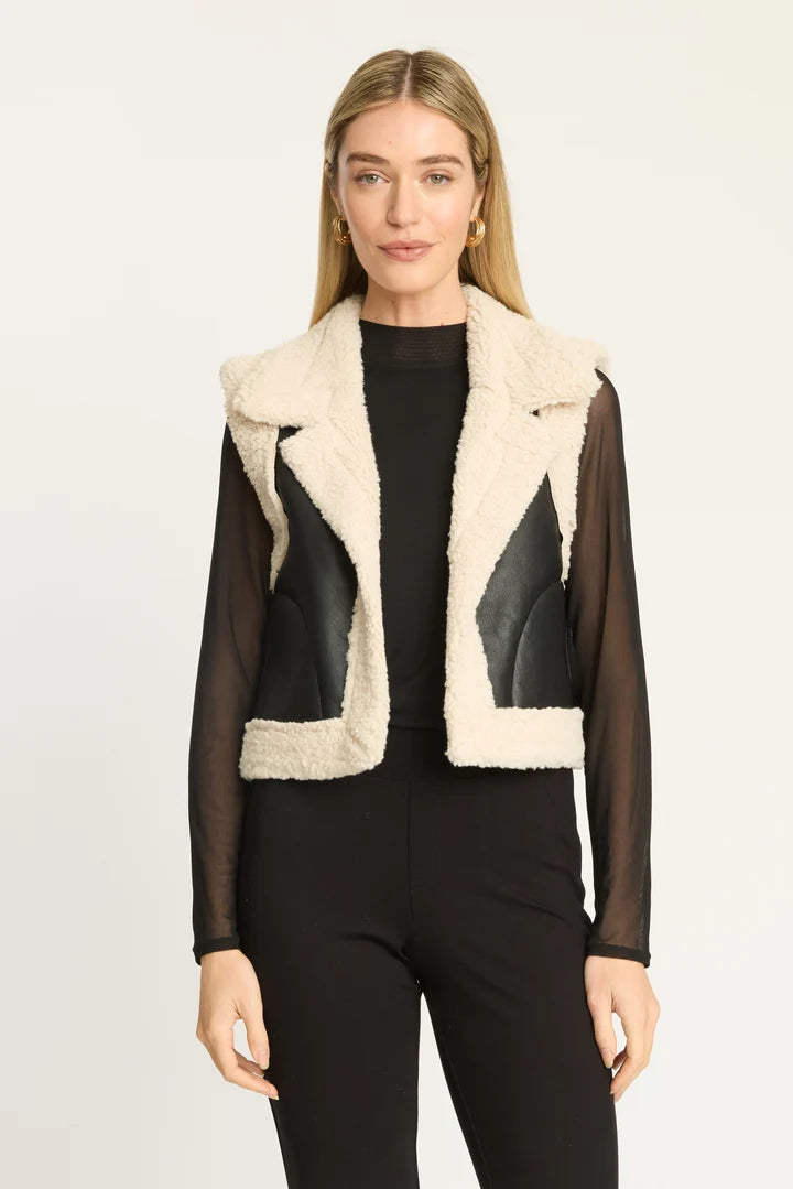 CABALLERO | COVE VEST | CREAM/BLACK