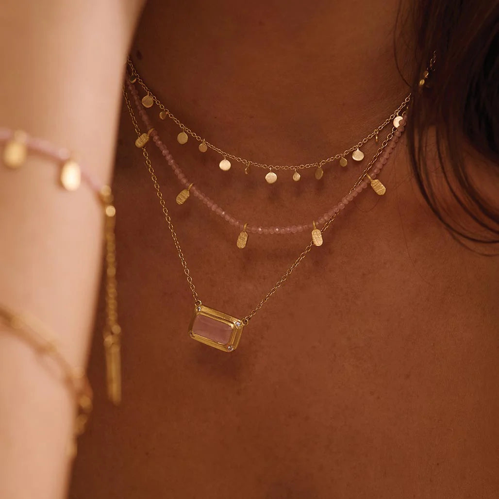 MURKANI | ROSE QUARTZ CHOKER