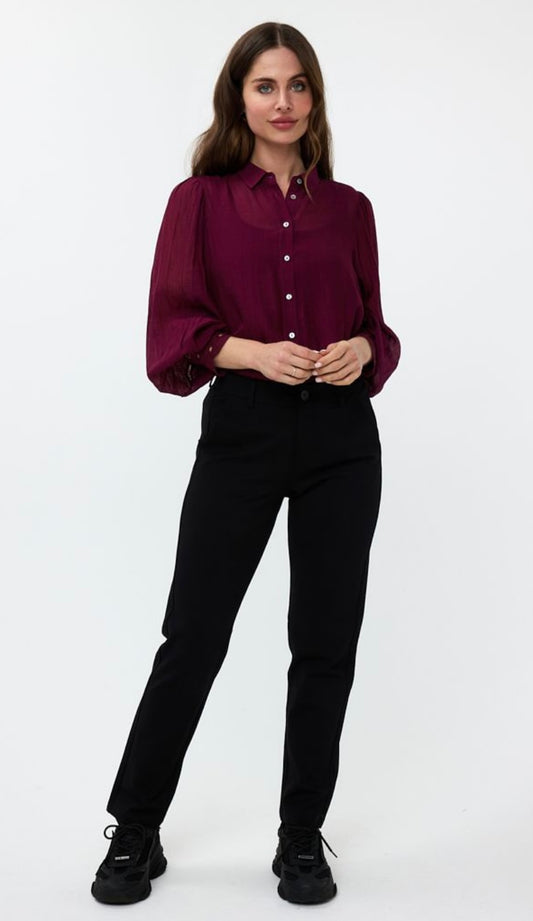 ESQUALO/Trouser punto slanted pocket/black