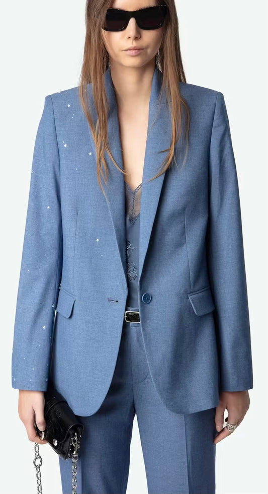 ZADIG & VOLTAIRE | VALSE CHINE STARS BLAZER | SURF