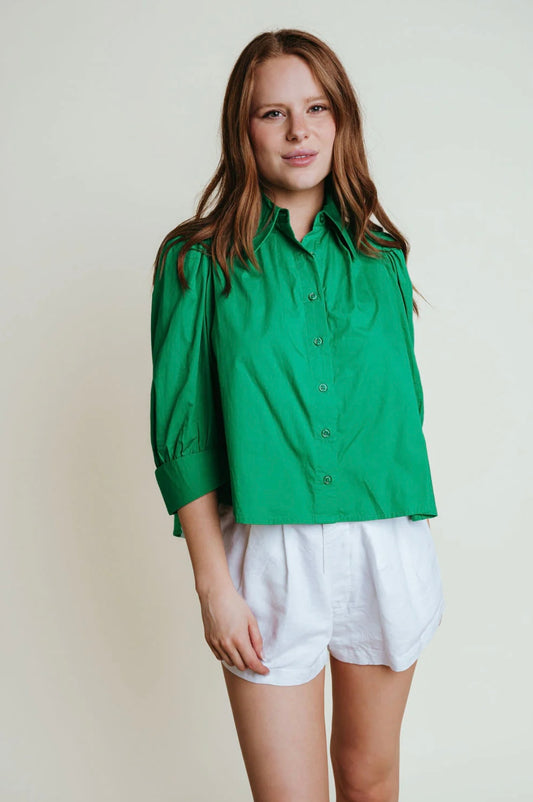 LAROQUE | REBA TOP  KELLY GREEN