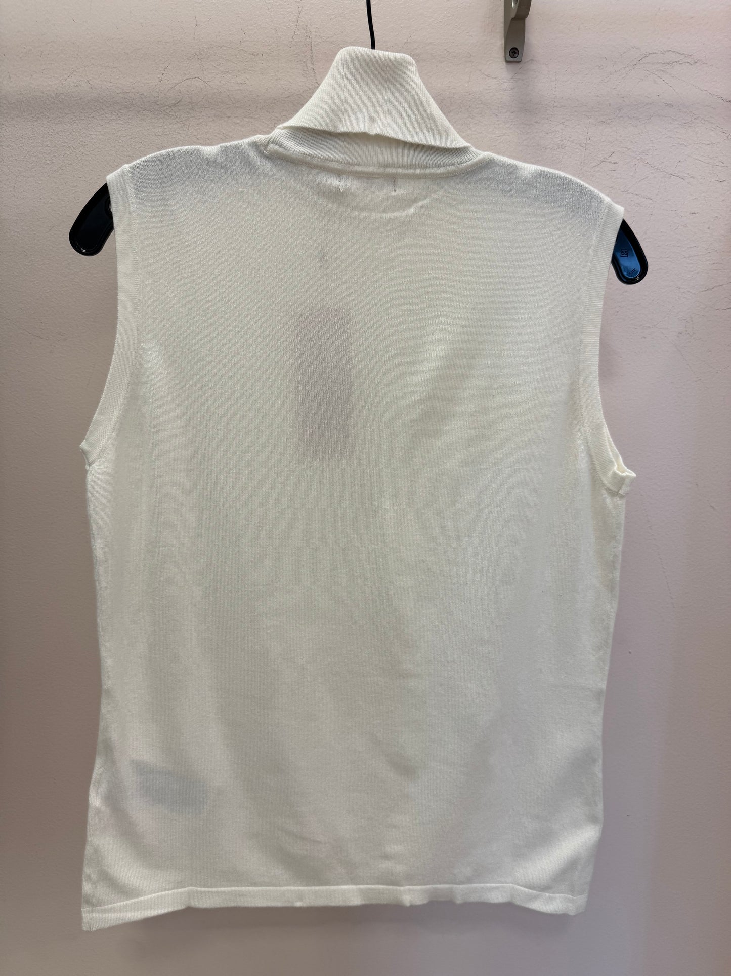 ESQUALO | BASIC KNIT SLEEVELESS SWEATER | OFF WHITE