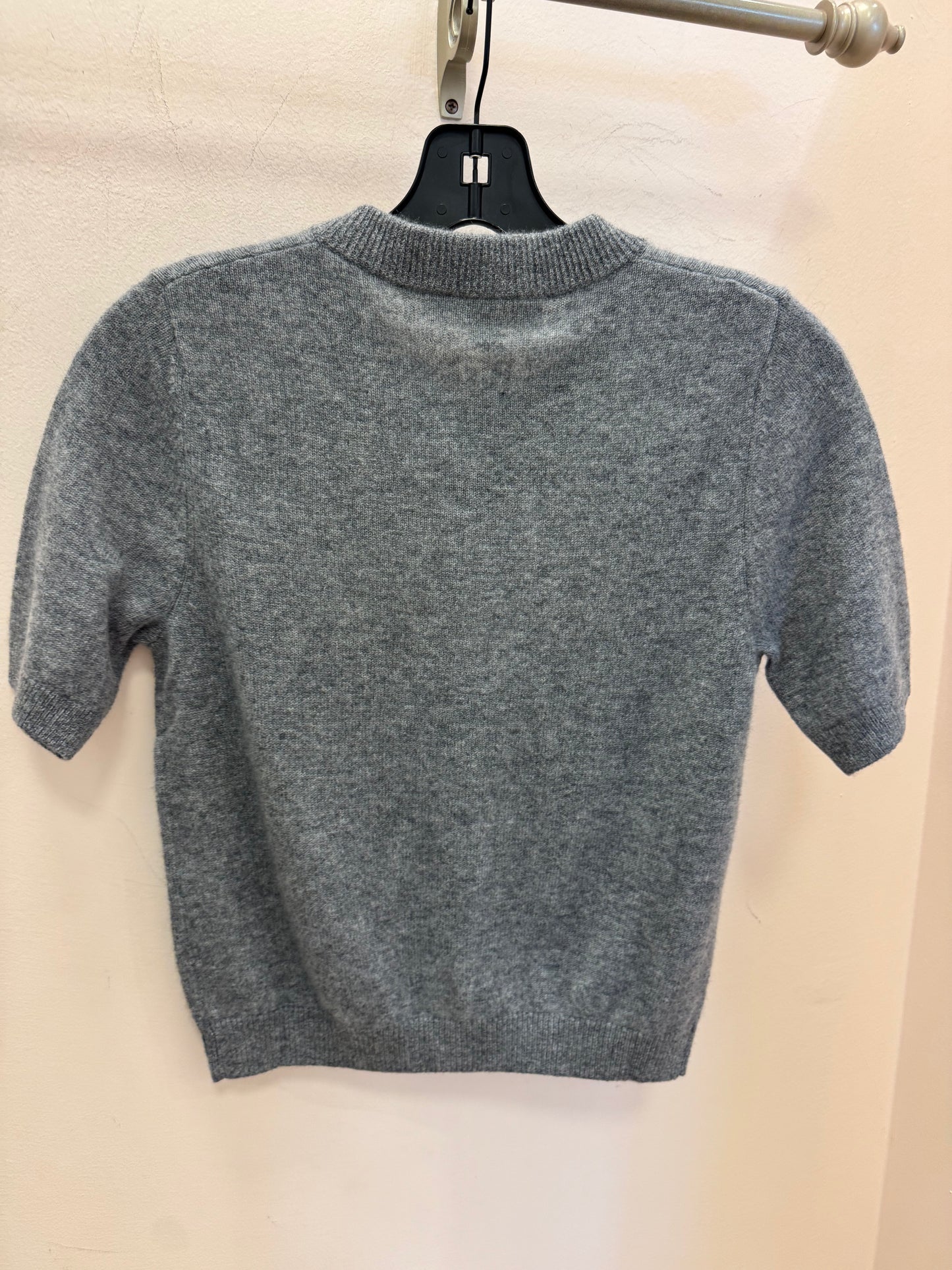 ARCHER | ASHTON S/S BF CREW CARDI | HEATHER GREY
