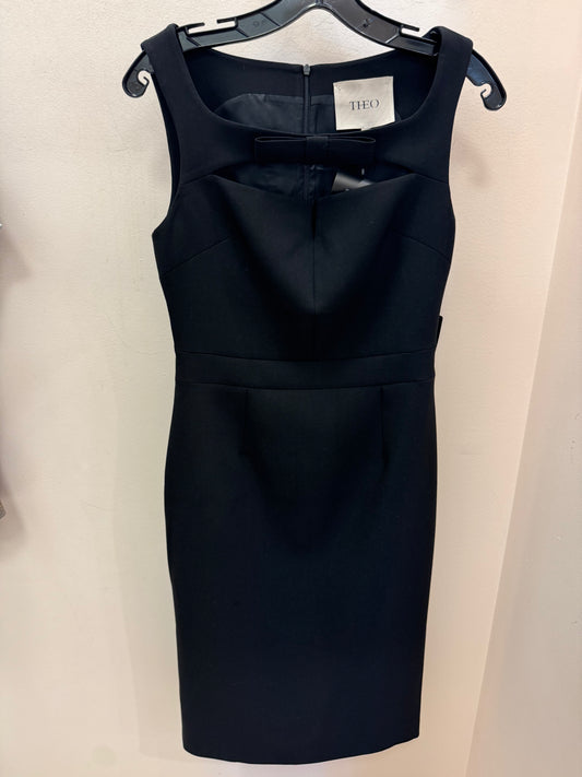 THEO | DAPHNE BOW PENCIL DRESS | BLACK