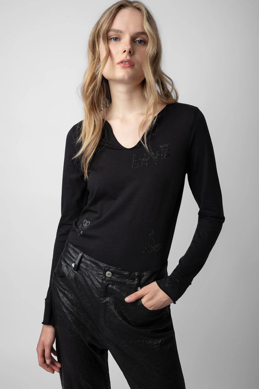 ZADIG & VOLTAIRE | TUNISIEN SHIRT | NOIR