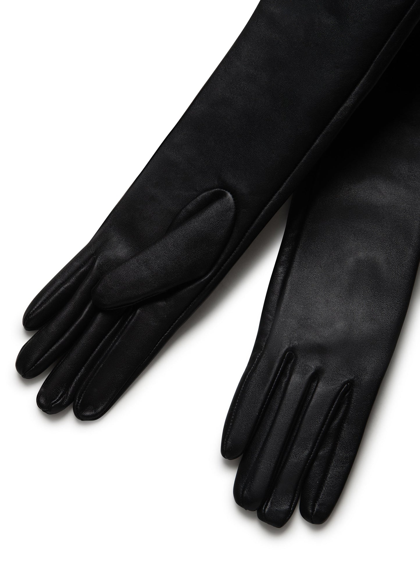 La Marque | Gisele Leather Evening Gloves | Black
