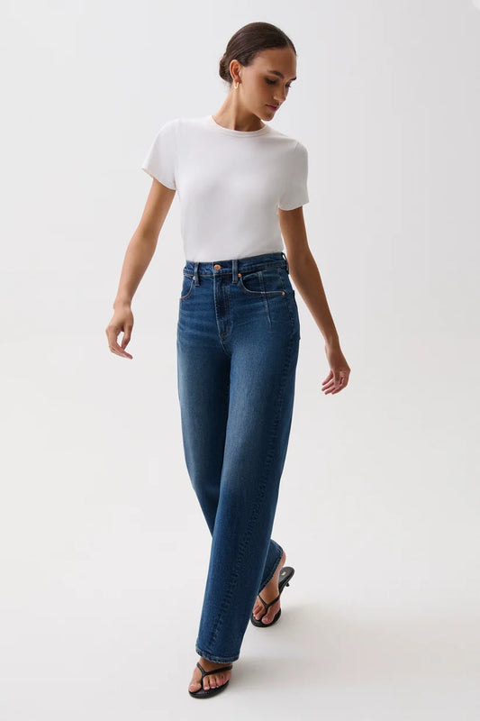 PISTOLA | KYRA HIGH RISE BOWED LEG | INKWELL