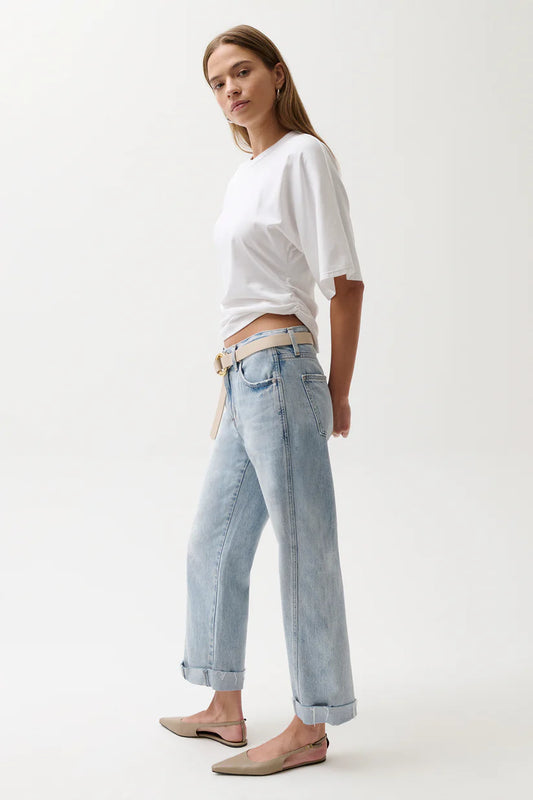 PISTOLA | KACEY MID RISE CUFF JEAN | BERKELEY