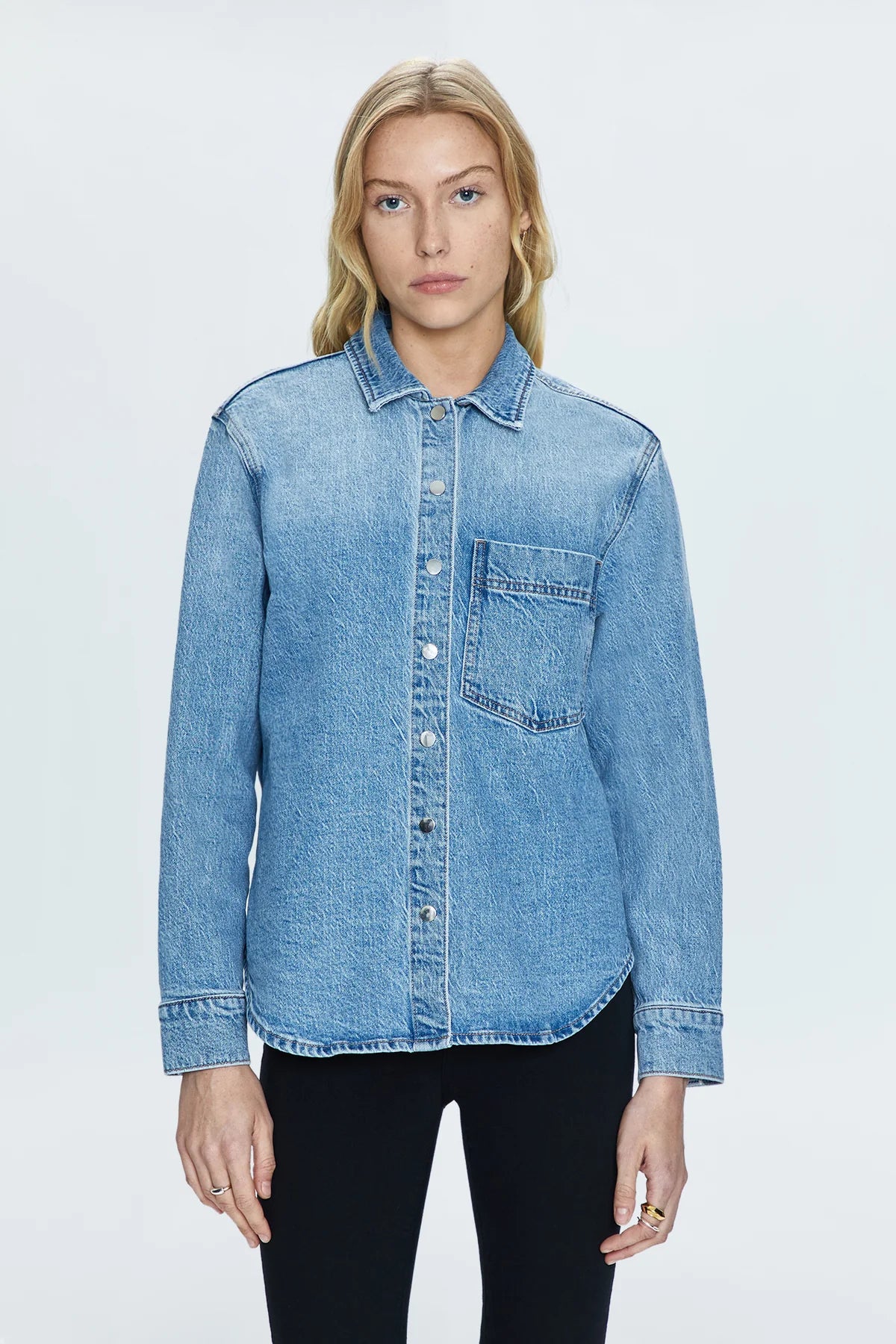 Pistola/ Liv Long Sleeve Denim Shirt/ Fonda