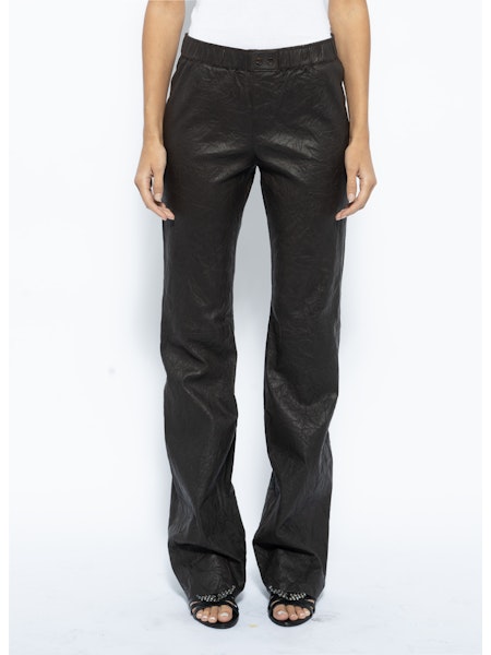 Zadig and Voltaire/ Pauline Crinkled Leather Pants/ Land