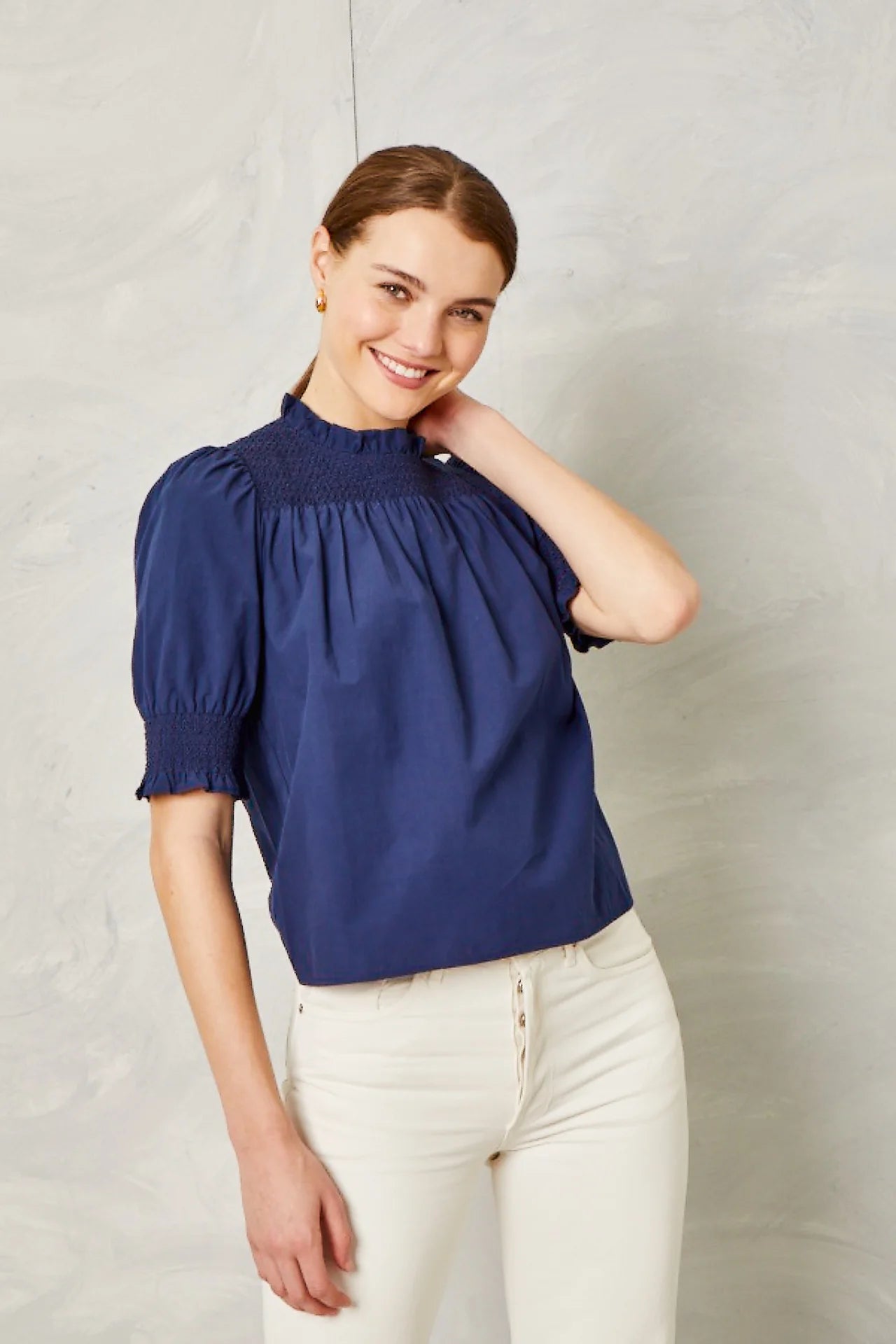 Cartolina Nantucket/ The Cassidy Top/ Navy