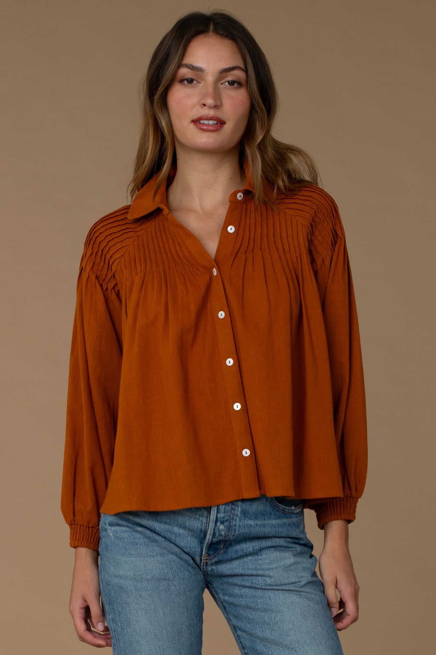 Elizabeth James The Label/ Peyton Top/ Butterscotch