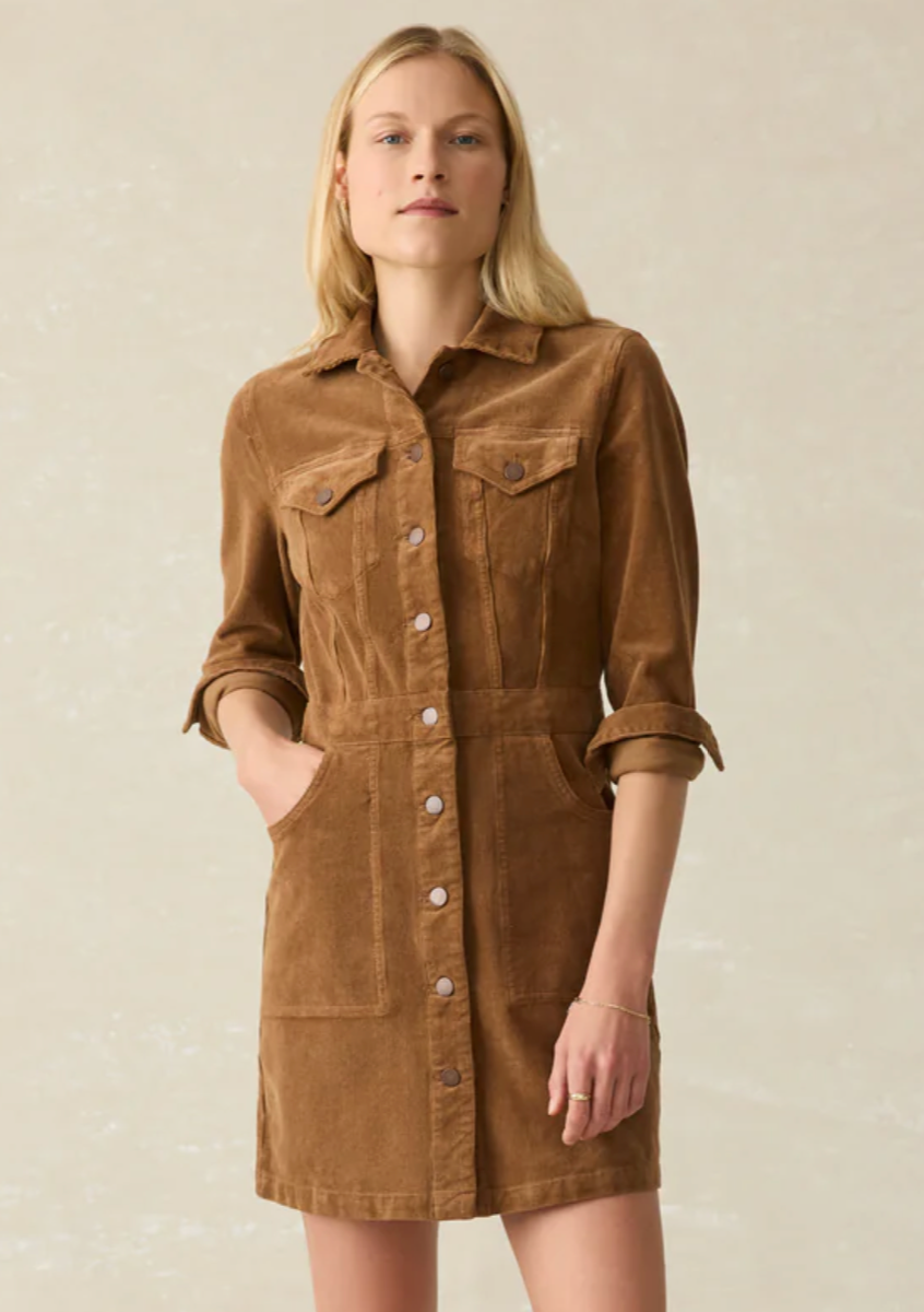 Faherty/ Softstretch Cord Michelle Dress