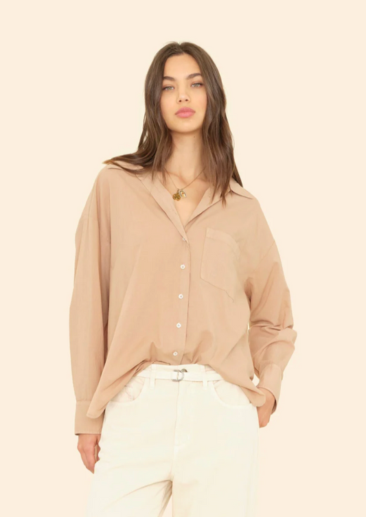 XIRENA | SYDNEY SHIRT | HAZELNUT
