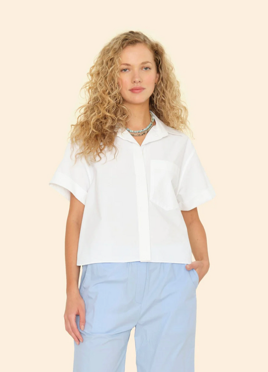 XIRENA | DRAKE SHIRT | WHITE