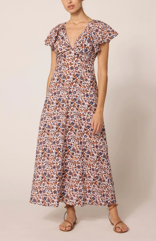 CLEOBELLA | BRIAR ANKLE DRESS | BELLUCCI PRINT