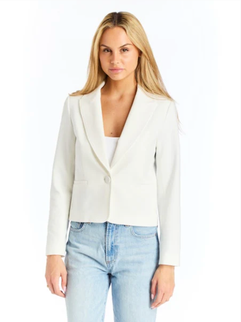 DREW | MILO BLAZER | WHITE