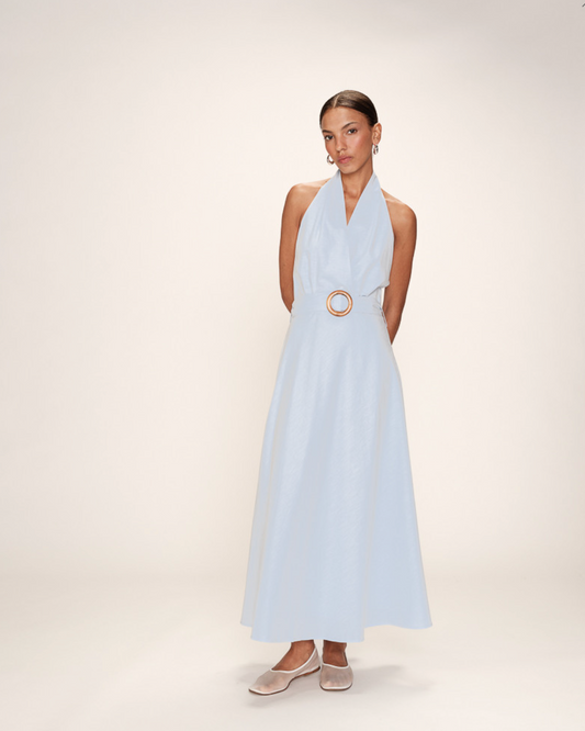 GRACE & MILA | ROSAMOUR LONG DRESS | BLEU