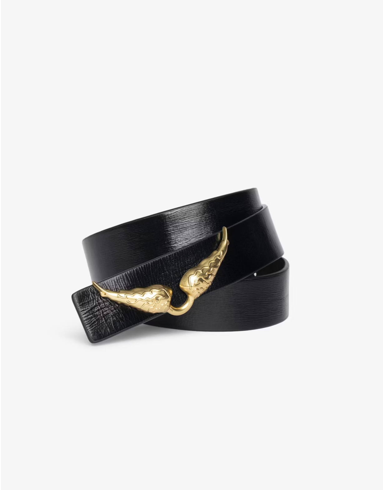 ZADIG AND VOLTAIRE | ROCK REVERSIBLE VINTAGE BELT | NOIR