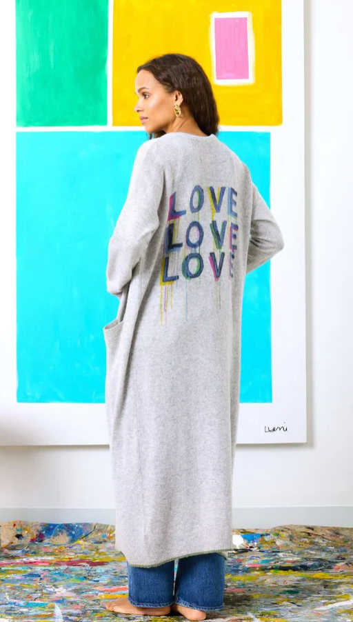 KERRI ROSENTHAL | SUPER DUPER LOVE ON REPEAT DUSTER | HEATHER GREY