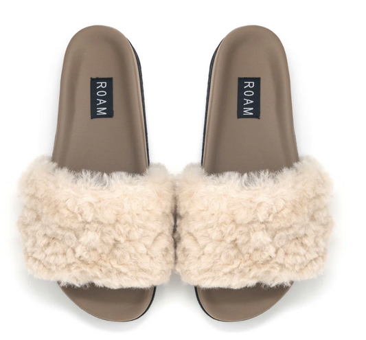 ROAM | CLOUD SHEARLING SLIDER | NATURAL