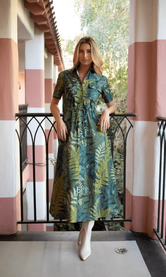 NEVER A WALLFLOWER | KELLI MAXI DRESS | MIDNIGHT FERN