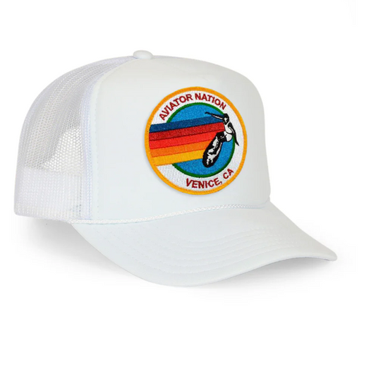 AVIATOR NATION | TRUCKER HAT | WHITE