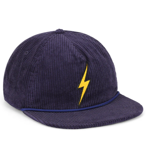 AVIATOR NATION | BOLT VINTAGE CORDUROY TRUCKER HAT | NAVY